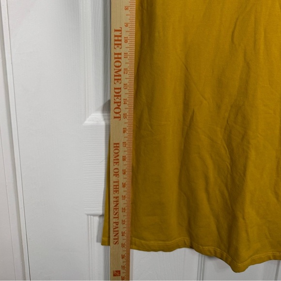 Calvin Klein Mustard Yellow T Shirt Dress - Picture 6 of 6